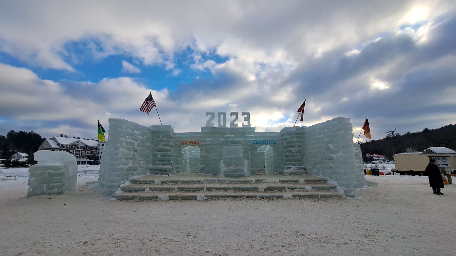 2023 Saranac Lake Winter Carnival Ice Palace