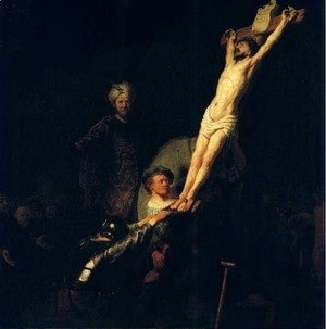 Rembrandt The raising of the cross [c. 1633] Painting Reproduction |  rembrandtonline.org