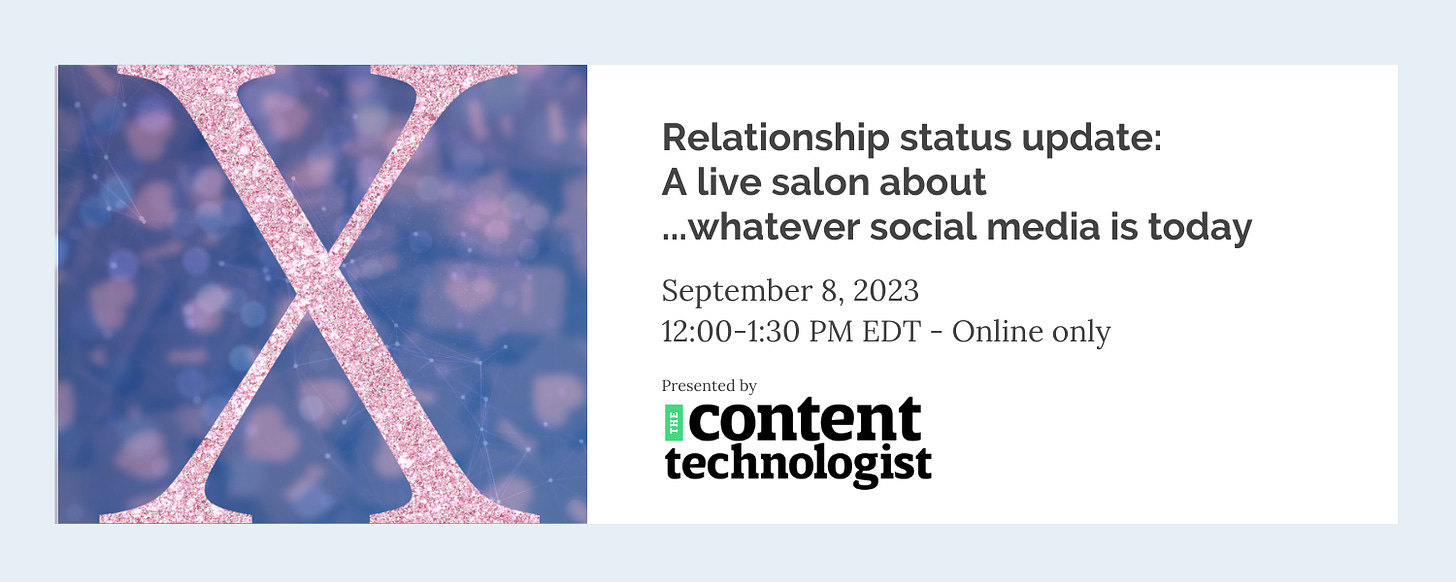 A relationship status update: A live salon about... whatever social media is today