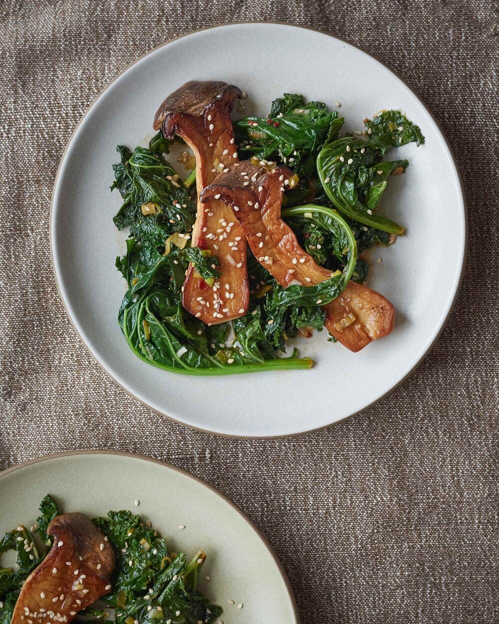 Miso kale mushroom recipe topshot CREDIT Kathy Slack.jpg