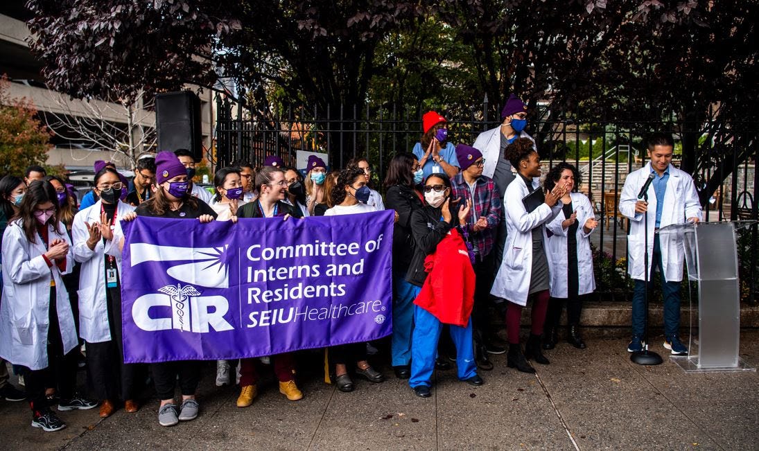 Resident Physicians at One of the Largest Teaching Hospitals in NYC Demand  Immediate Recognition of Their Union | New York City Central Labor Council