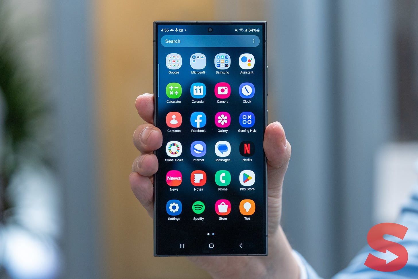 Samsung Galaxy S24 Ultra phone in hand
