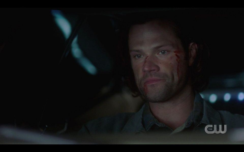 Sam Winchester driving having turned magic watch forward SPN