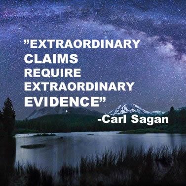 Extraordinary claims require extraordinary evidence | Picture quotes, Carl  sagan, Carl sagan quote