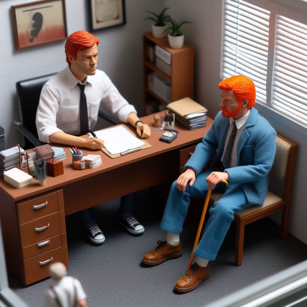 Men in office. Image by Bing.
