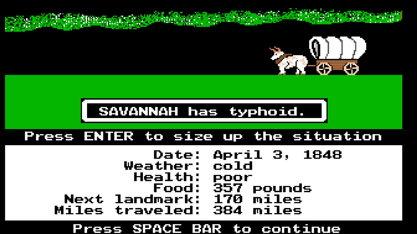 Savannah has typhoid': TODAY.com takes on 'Oregon Trail ...