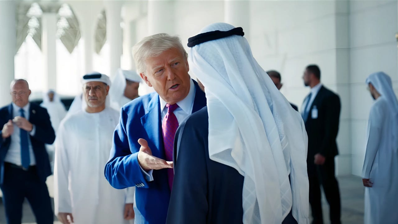 President Donald Trump in the UAE President Donald Trump in the UAE