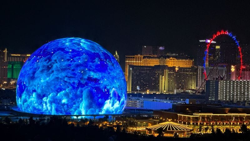 This futuristic entertainment venue in Las Vegas is the world's largest  spherical structure | CNN