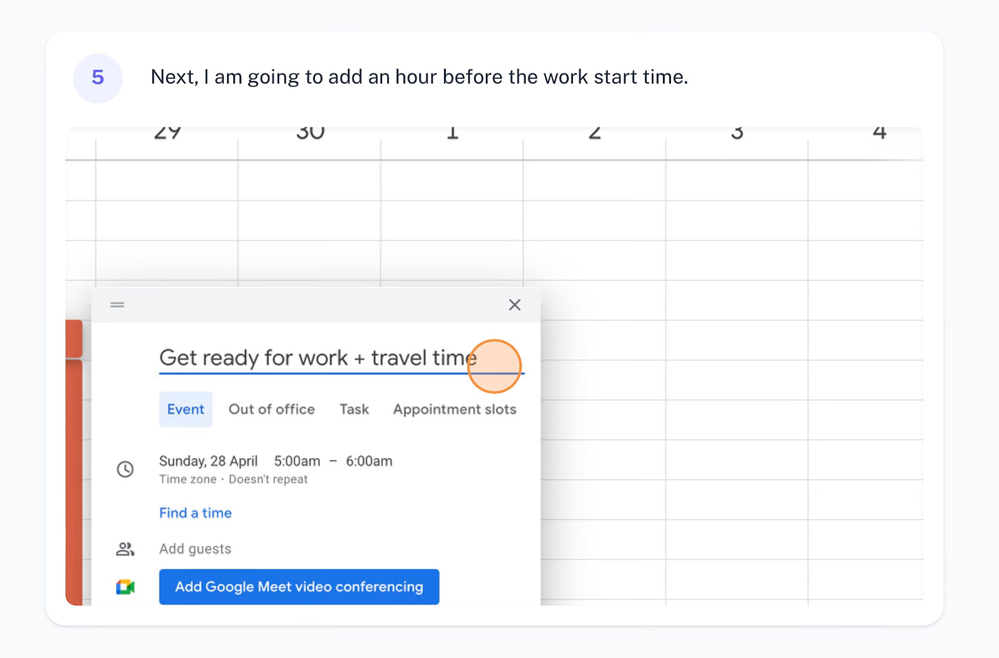 a step-by-step guide on how to assess your schedule with Scribe