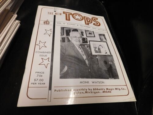 The New Tops Magic Magazine For Magicians By Abbott's 1970 August September - Picture 1 of 1