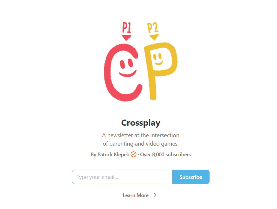 Crossplay_Patrick_Klepek_Newsletter_Cover