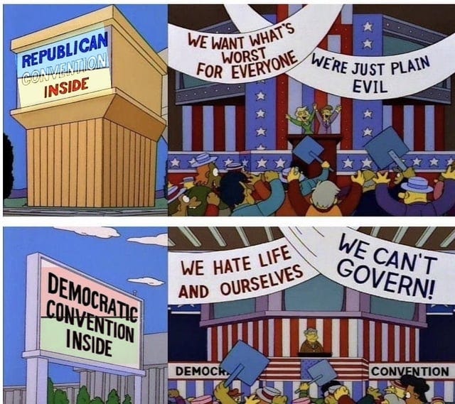 The Simpsons once again nailing things : r/PoliticalCompassMemes