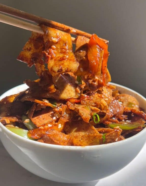 Garlic Pepper Tofu Vegan Recipe