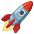 Rocket on Google Noto Color Emoji 15.0