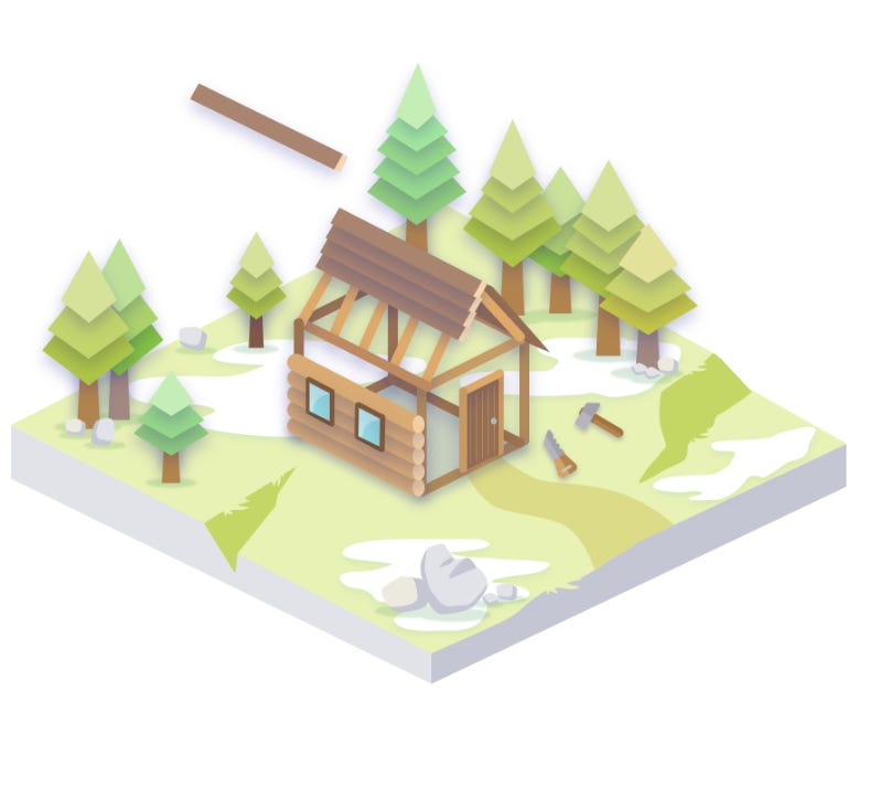 Taiga — cottage logo