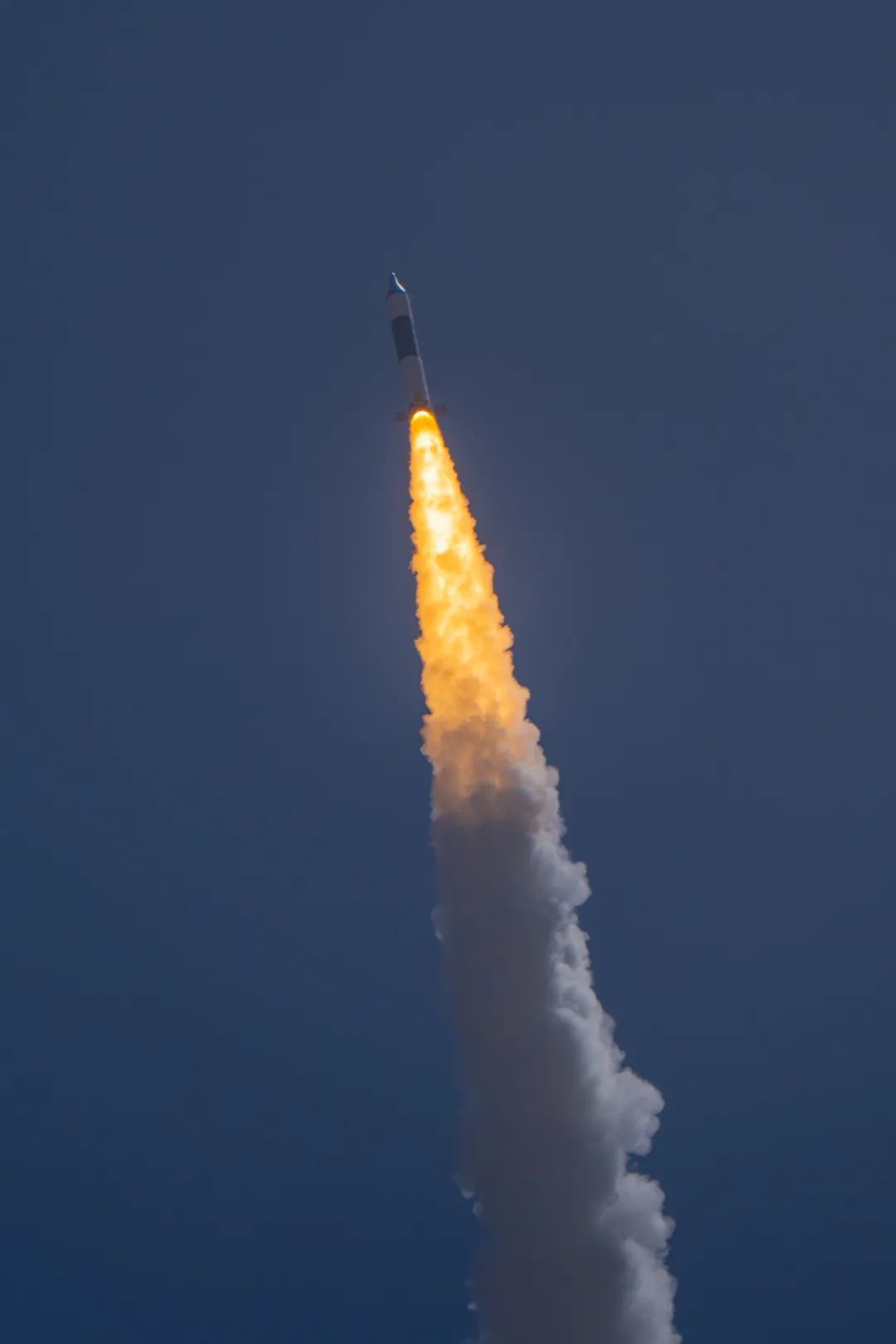 The Kuaizhou-11 Y4 vehicle during first-stage flight.