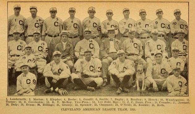 100 years ago, the Indians were the first to put numbers on their jerseys |  Sporting News