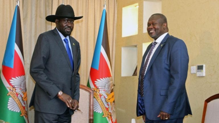 South Sudan Salva Kiir and Riek Machar