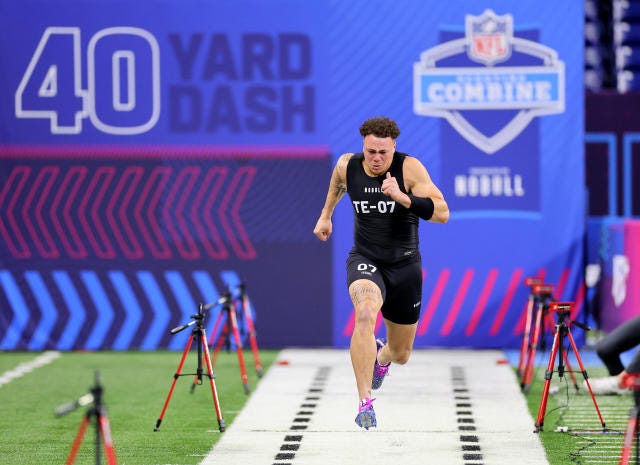 Social media reacts to Theo Johnson's tremendous NFL combine - Yahoo Sports