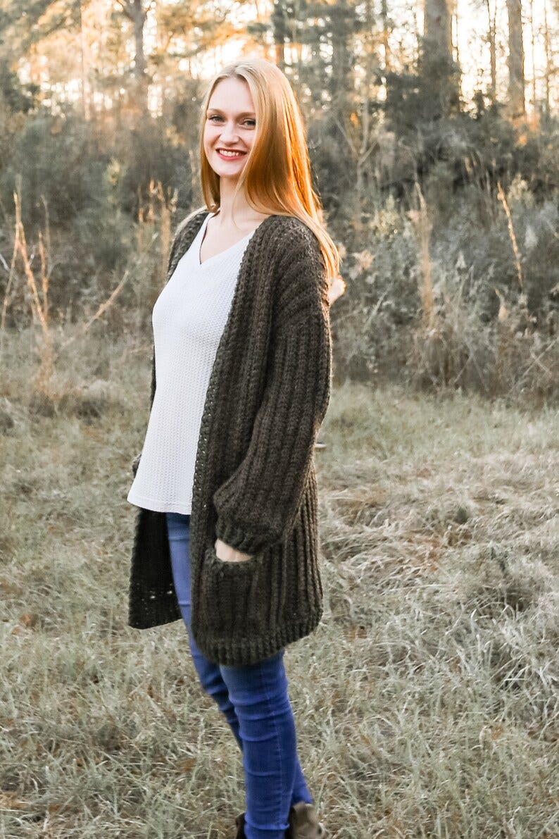 Crochet Pattern Sophia Cardigan with Pockets image 4