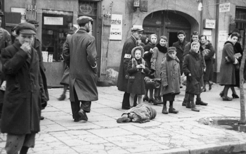 Germany created the Warsaw ghetto to imprison and starve more than 400,000 Jews during World War II. (Public domain) Germany created the Warsaw ghetto to imprison and starve more than 400,000 Jews during World War II. (Public domain)