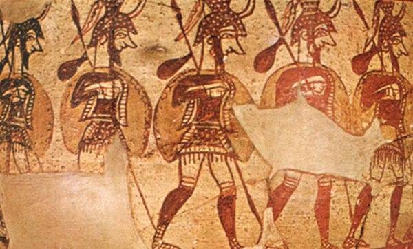 Mycenaean Greeks in the Egyptian military of Ramesses
