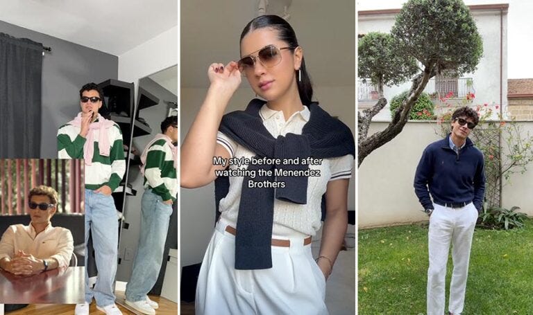 Lyle and Erik Menendez's 90s old money aesthetic is inspiring TikTok’s latest fashion craze