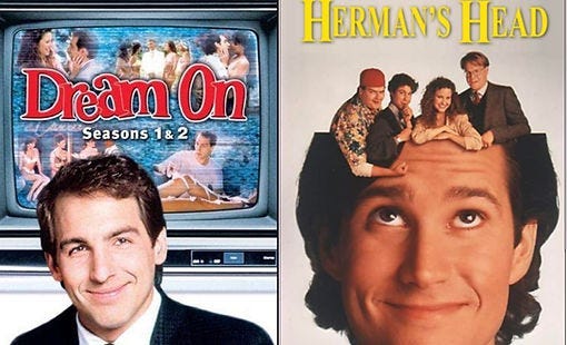 Promotional images of Dream On and Herman’s Head