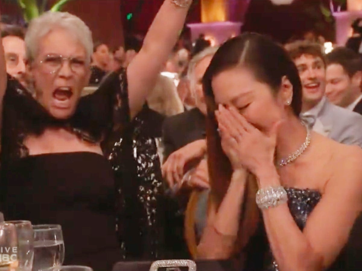 The sheer joy of Jamie Lee Curtis cheering Michelle Yeoh sets a new bar for  female best-friendship | Zoe Williams | The Guardian