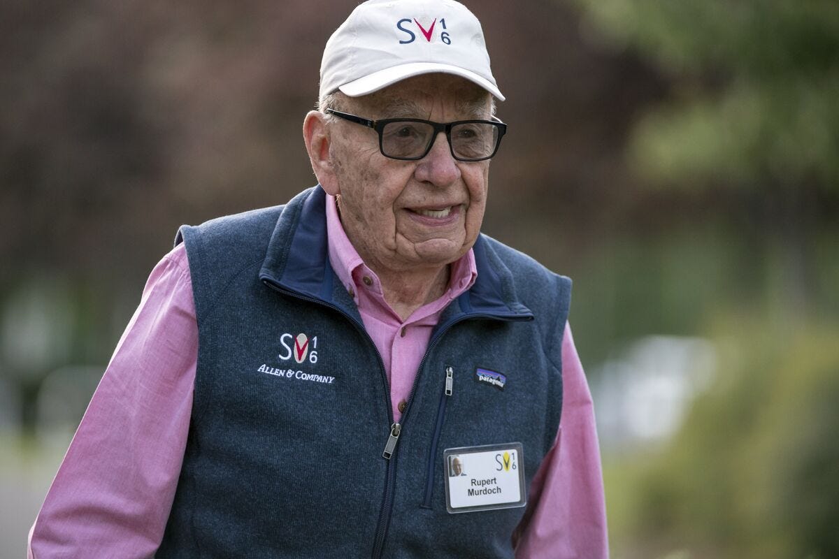 Fox's Rupert Murdoch Called AT&T's CEO About CNN - Bloomberg