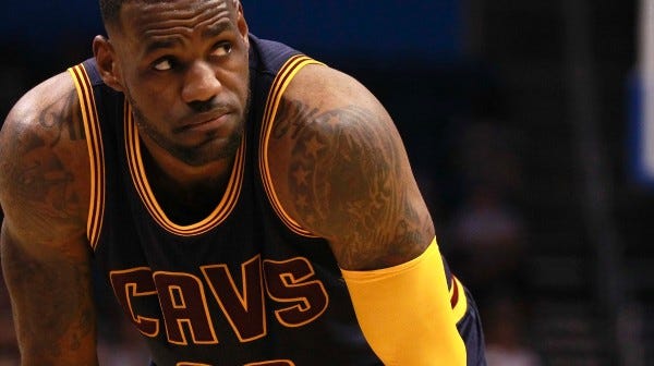 lebron james lone cavaliers superstar 2015 nba finals