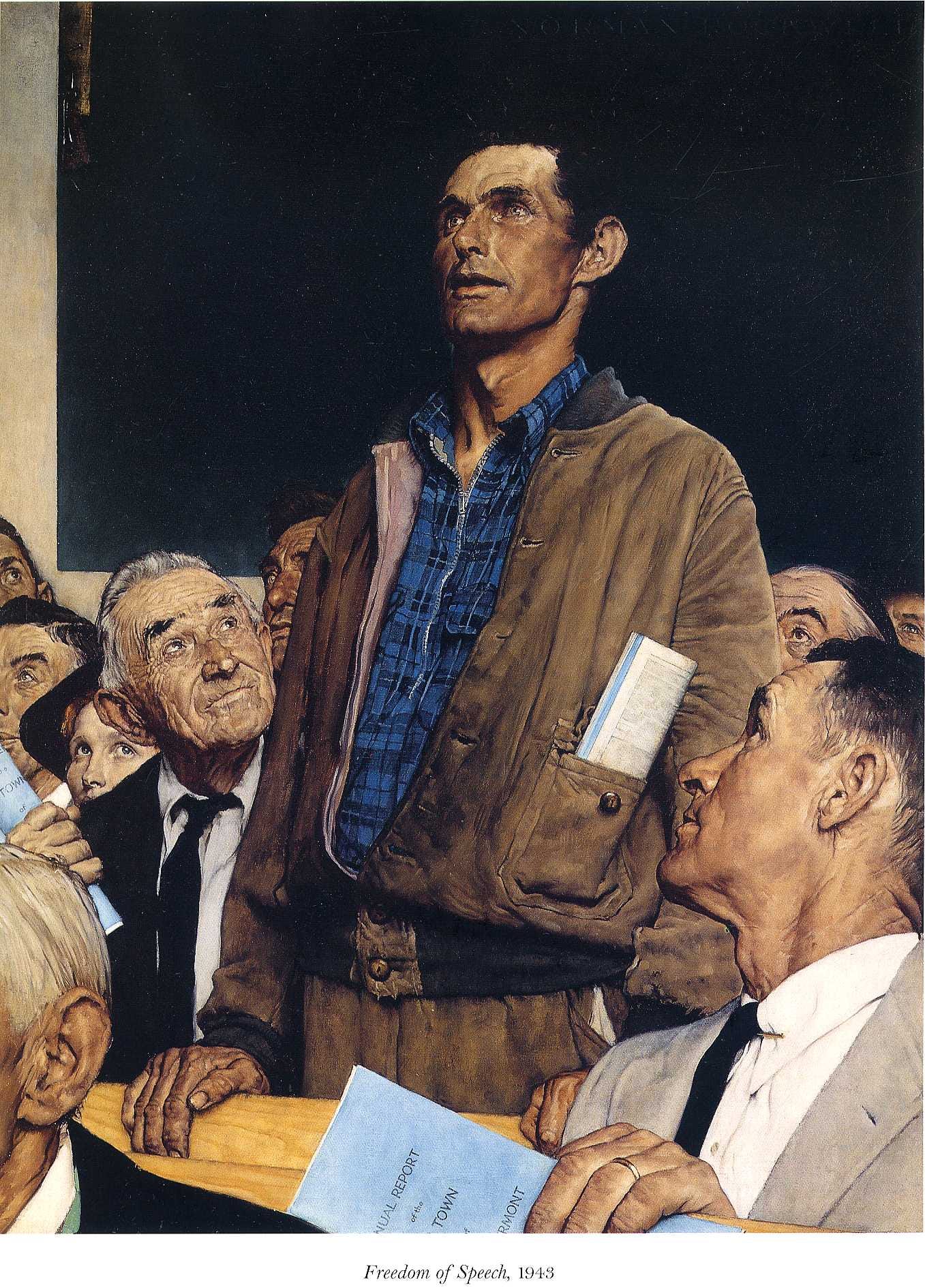 Freedom of Speech - Norman Rockwell - 1943