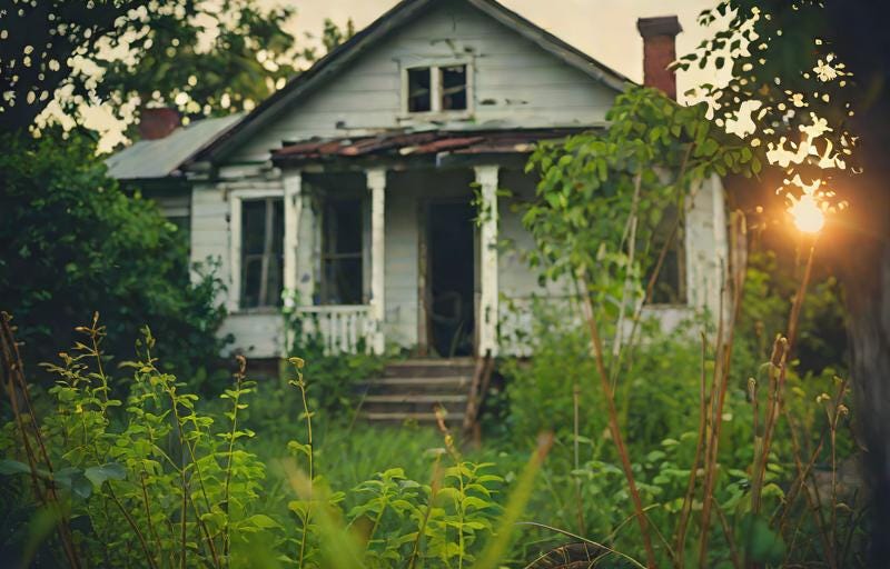 An abandoned house that was once somebody’s American Dream