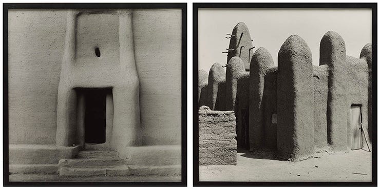 Carrie Mae Weems, The Shape of Things, Africa, 1993. She photographed images of places linked to the slave trade in a purely documentary style.