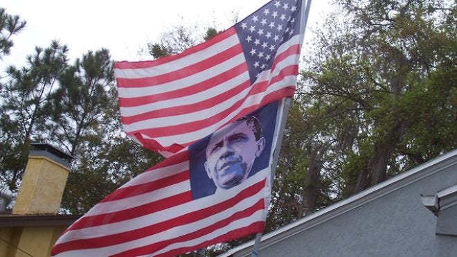 Obama Flag Lake County Democratic Party