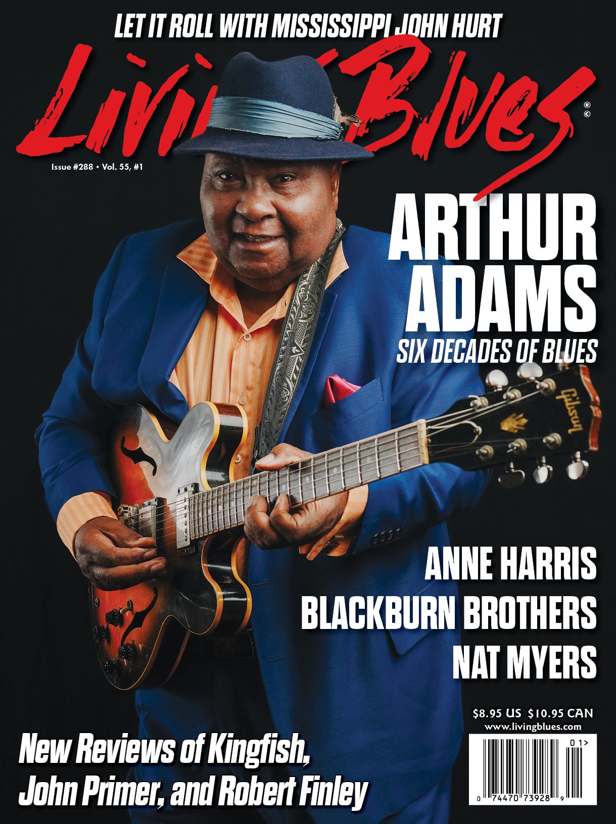 Living Blues cover for Jan-Feb. 2024 issue