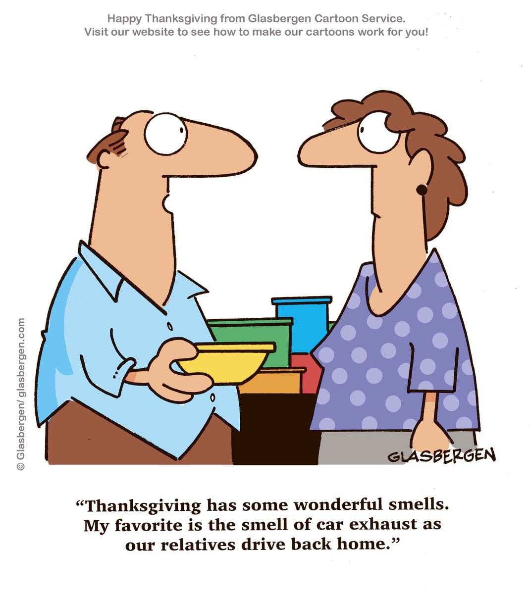Randy Glasbergen on X: "Happy Thanksgiving to our US friends!  https://t.co/a1yQB4VTcz" / X