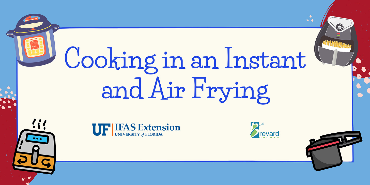 Cooking in an Instant and Air Frying banner