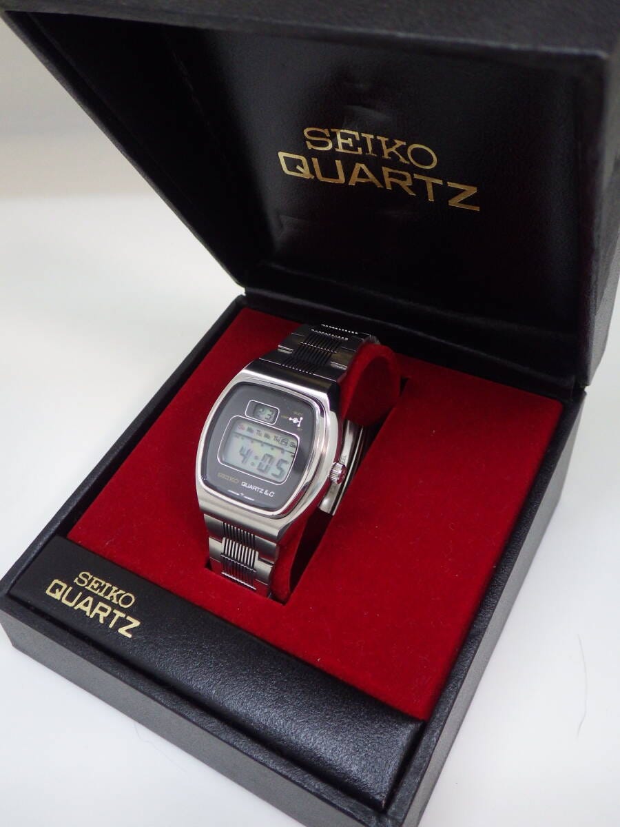 美品 電池交換済み SEIKO 70's 初期 デジタル QUARTZ LC 0124-0030 動作品 希少 元箱