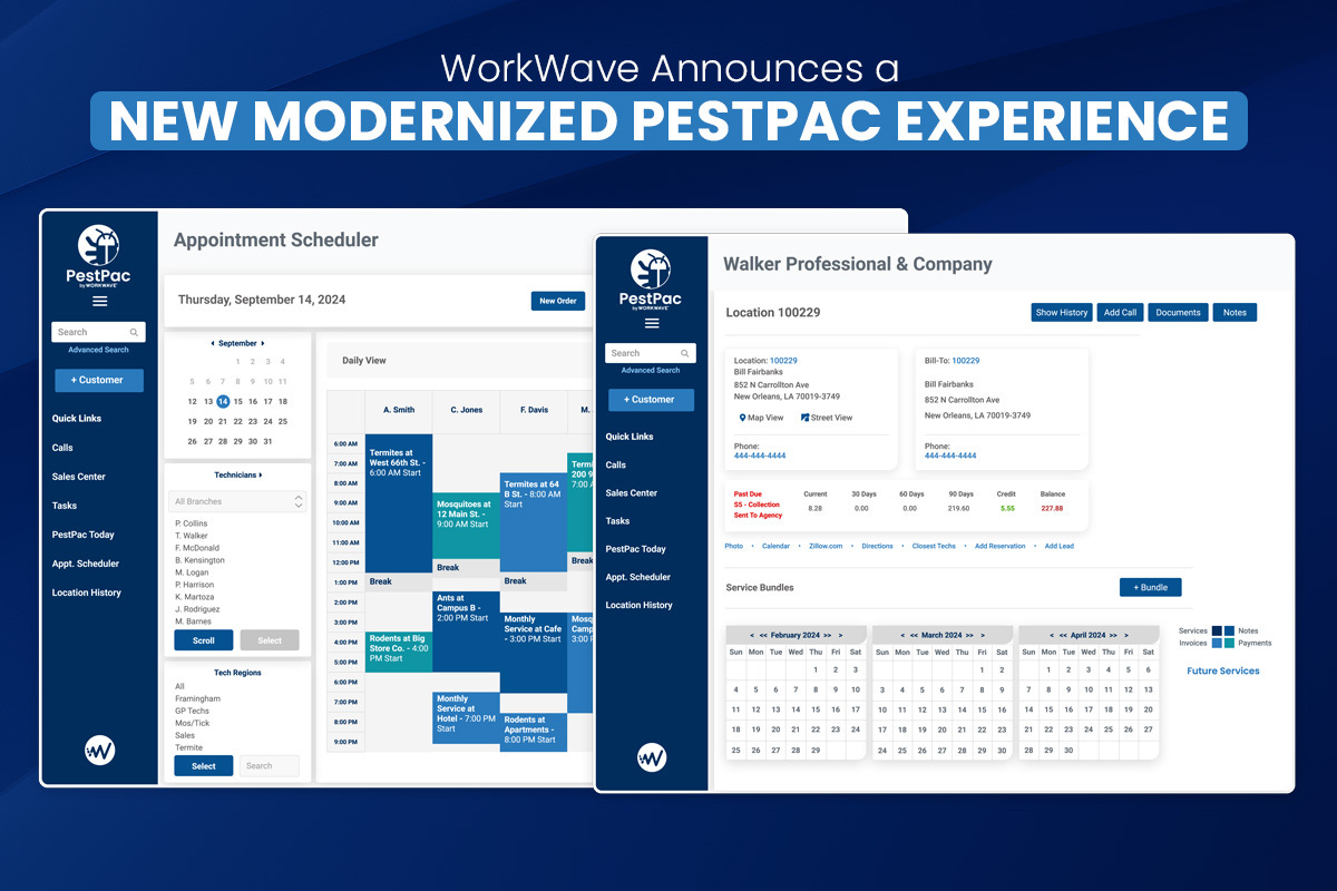 WorkWave Announces Modernization & Internationalization of PestPac