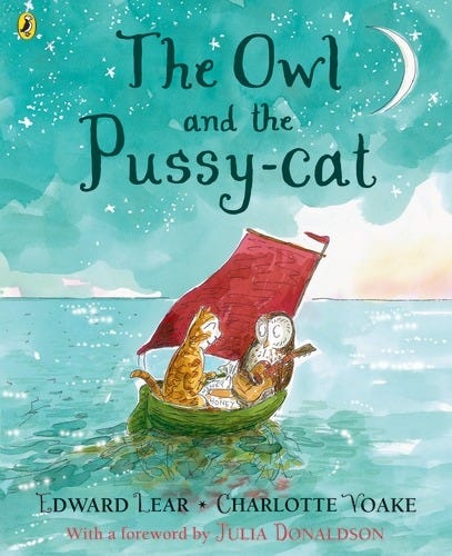 Cover of a current Penguin edition of The Owl and the Pussycat