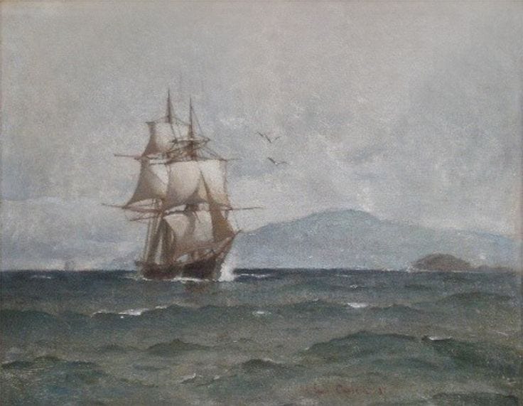 Seascape with ship, 1881. – Emil Carlsen Archives