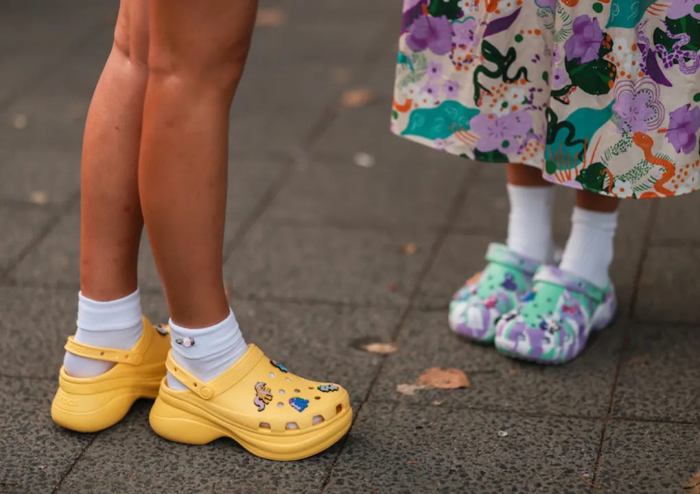 Copenhagen fashion week crocs street style.