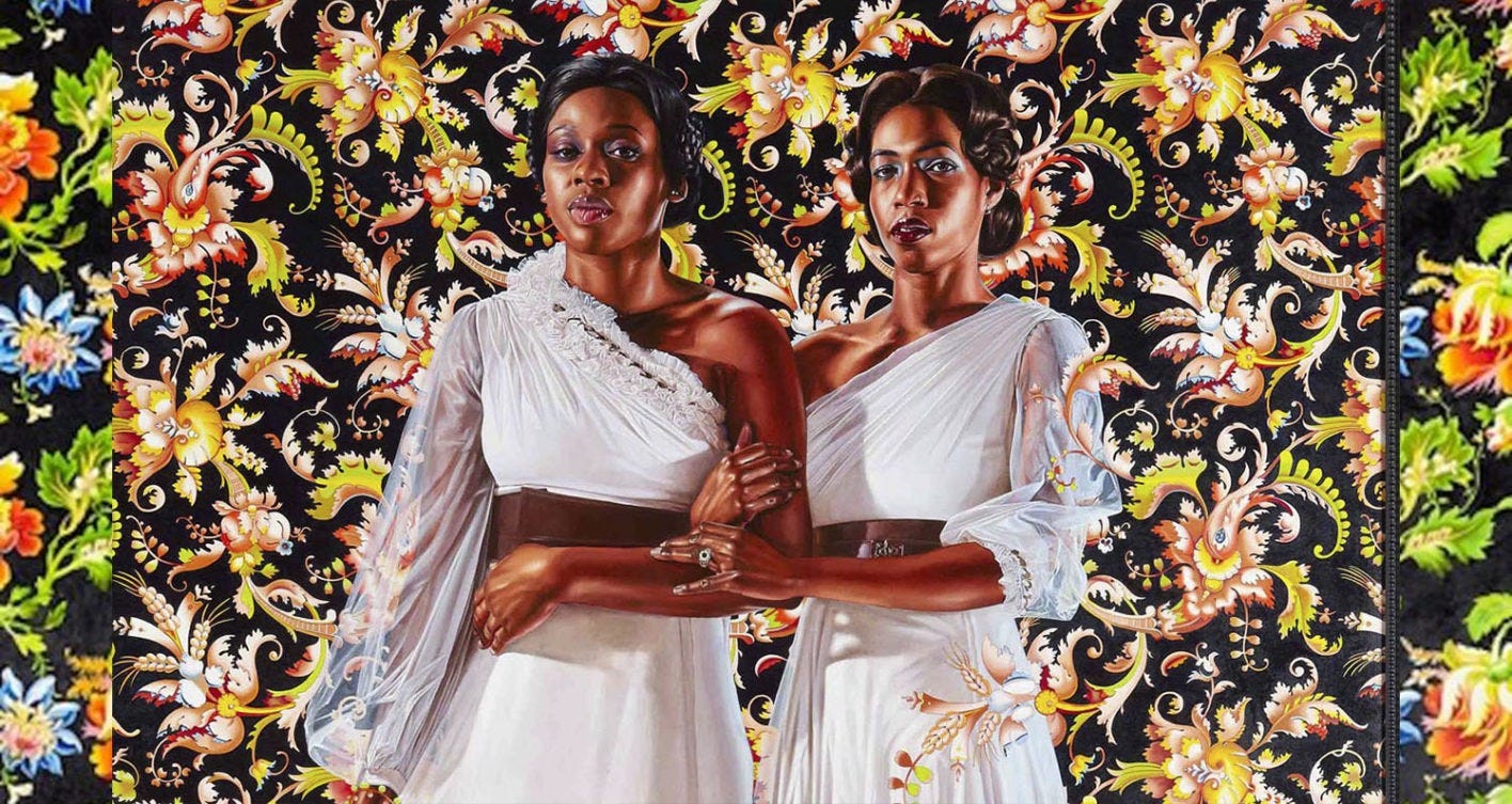 Kehinde Wiley: An Economy of Grace" - portrait of two black women