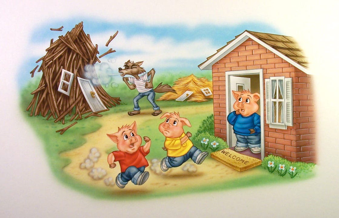 three little pigs girl - Clip Art Library