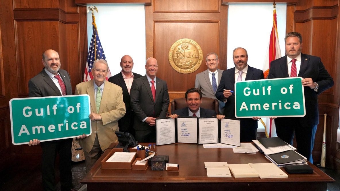 DeSantis signs bills to legally change name of Gulf of Mexico to Gulf of  America in Florida | WUSF