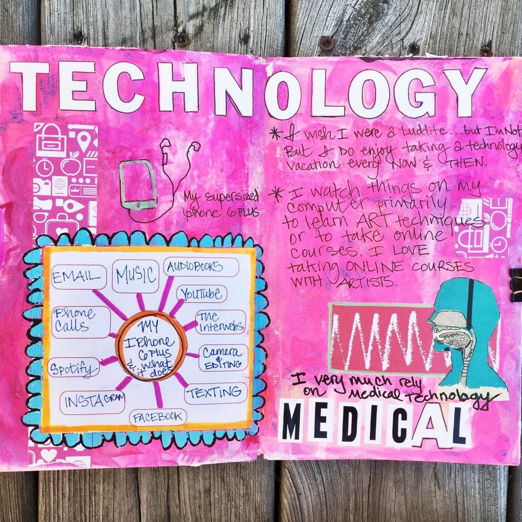 rukristin Awesome Ladies Project Scrapbook Challenges | 2.1 Storytelling: Technology Routine