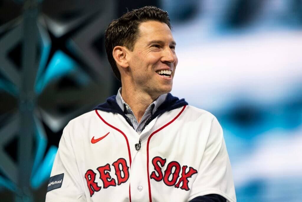 SPRINGFIELD, MA - JANUARY 21: Former pitcher Craig Breslow of the Boston Red Sox speaks during the 2023 Red Sox Winter Weekend on January 21, 2023 at MGM Springfield and MassMutual Center in Springfield, Massachusetts. (Photo by Billie Weiss/Boston Red Sox/Getty Images)