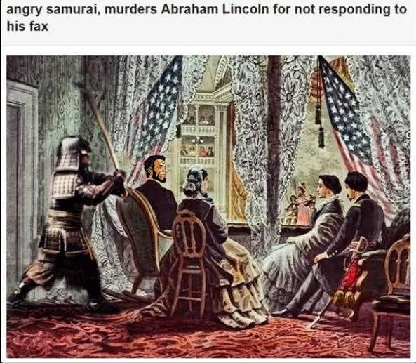 lincoln's fax : r/trippinthroughtime