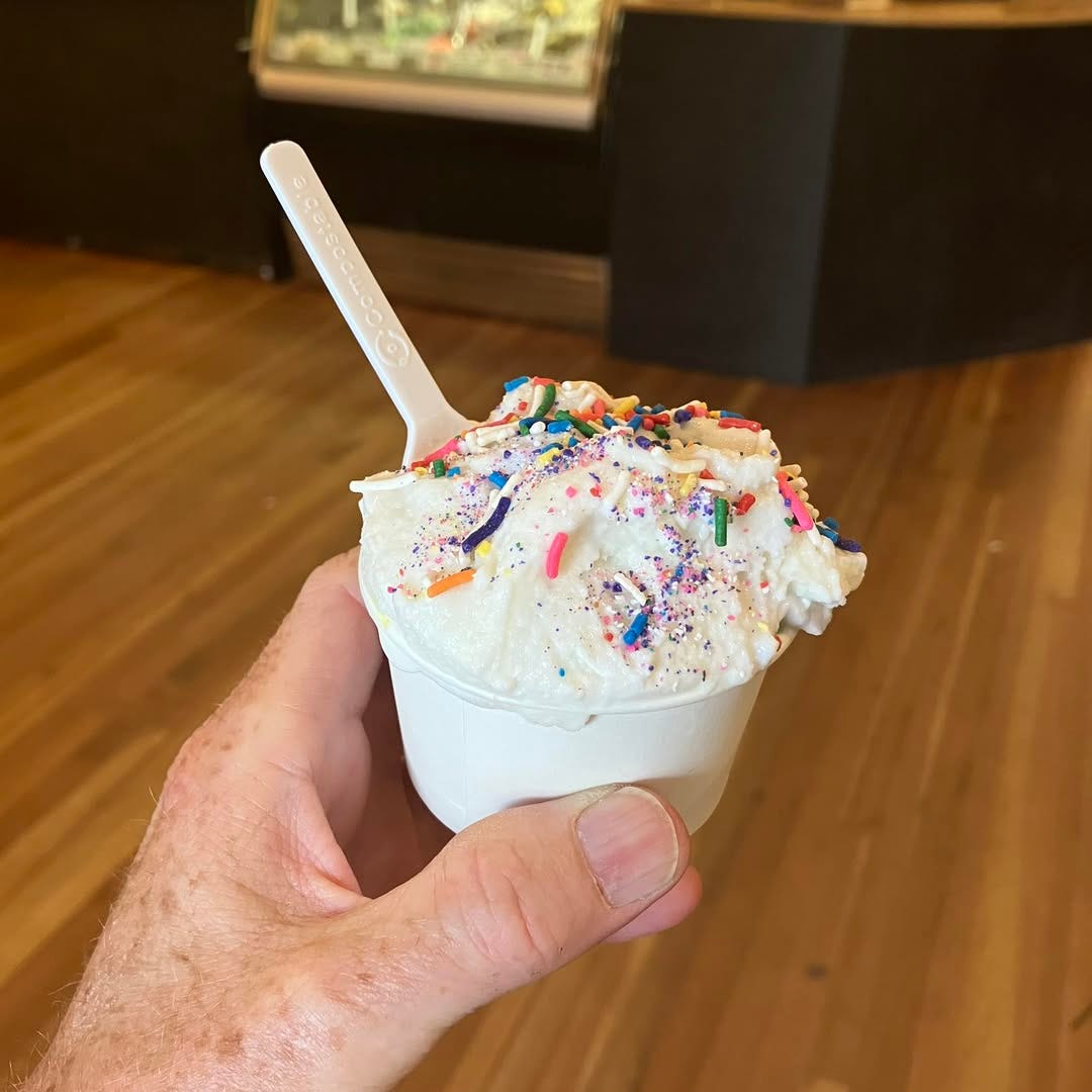 May be an image of ice cream and gelato